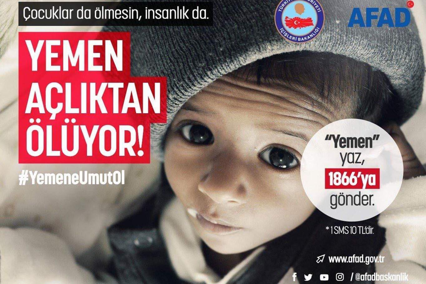 Yemen için yardım kampanyası başlatıldı Yemen için yardım kampanyası başlatıldı